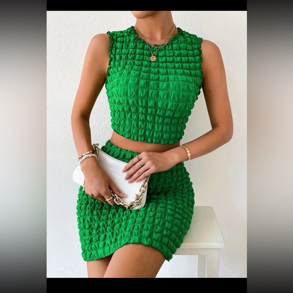 Textured two piece set